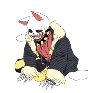 🐈 emoji Фелл @undertailAUU Telegram sticker 19 of 21