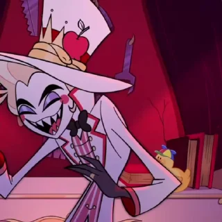 😎 emoji lucifer morninstar-hazbin hotel @Hazhell00 ➡️ @Ctikerubot Telegram sticker 4 of 59