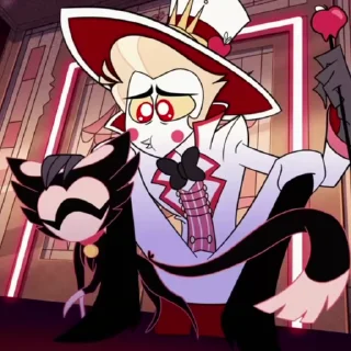 🥹 emoji lucifer morninstar-hazbin hotel @Hazhell00 ➡️ @Ctikerubot Telegram sticker 16 of 59