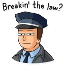 🤔 emoji Meme Police Telegram sticker 14 of 40