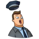 😧 emoji Meme Police Telegram sticker 7 of 40