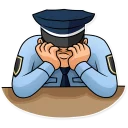 😪 emoji Meme Police Telegram sticker 23 of 40