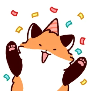 Sticker from fox