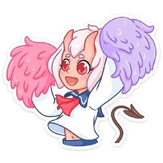 Sticker from Школьница Они-Тян | @Stick4Gram