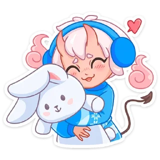 ☺️ emoji Зимняя Они-тян (@TgSticker) Telegram sticker 7 of 48