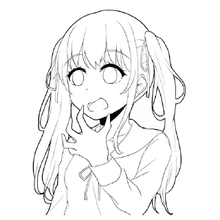 😱 emoji Школьница-тян @nyasticks Telegram sticker 5 of 41