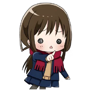 😱 emoji Школьница-тян @TgSticker Telegram sticker 14 of 40