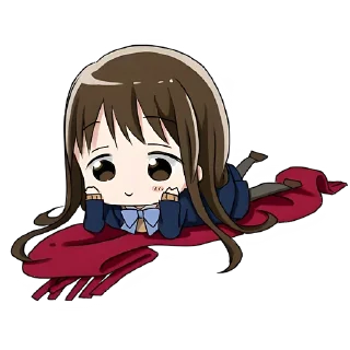 😔 emoji Школьница-тян @TgSticker Telegram sticker 18 of 40
