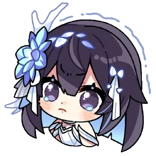 😭 emoji HI3 chibi☆ Telegram sticker 1 of 34