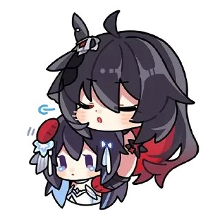😰 emoji HI3 chibi☆ Telegram sticker 24 of 34