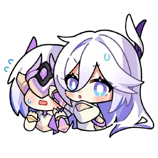 😨 emoji HI3 chibi☆ Telegram sticker 10 of 34