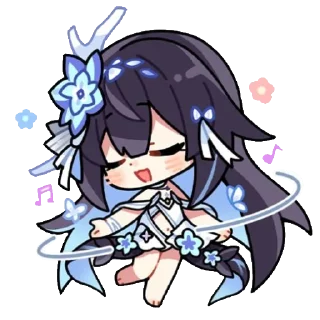 😊 emoji HI3 chibi☆ Telegram sticker 4 of 34