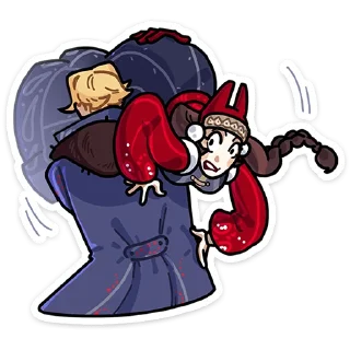 🙈 emoji Боярыня Злослава :: @stickroom Telegram sticker 9 of 48