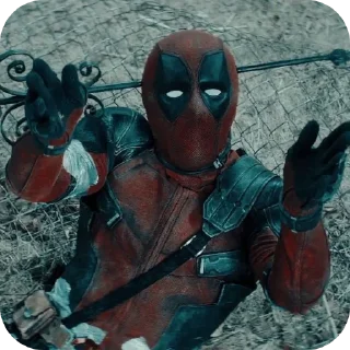 🤷‍♂ emoji • Deadpool  • » @sticersgerip « Telegram sticker 15 of 50