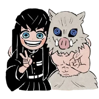 ✌️ emoji Inosuke Telegram sticker 18 of 25