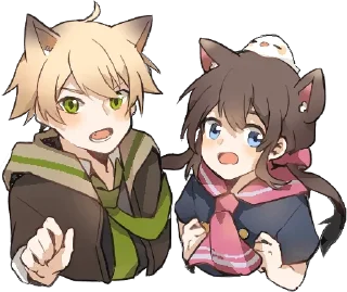 Sticker from brother and sister @anime_stickerr