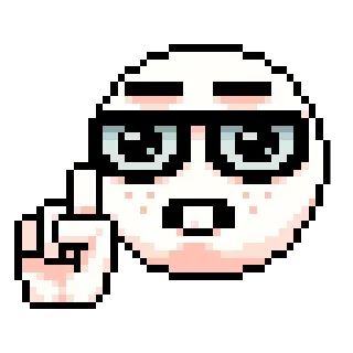 🤓 emoji Больше стиков тут: @stikery4 Telegram sticker 11 of 25