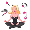 🧘‍♂️ emoji Больше стикеров 👉🏻 @stickertg4 Telegram sticker 7 of 50