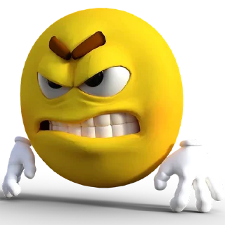 😡 emoji do you think i give a heck Telegram sticker 14 of 36