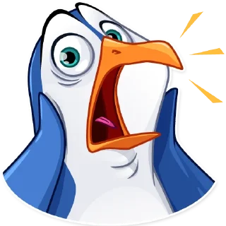 😱 emoji Penguin Kevin Telegram sticker 7 of 25