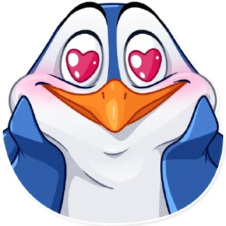 😍 emoji Penguin Kevin Telegram sticker 22 of 25