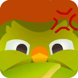 😡 emoji дуолинго как смысл жизни Telegram sticker 14 of 39
