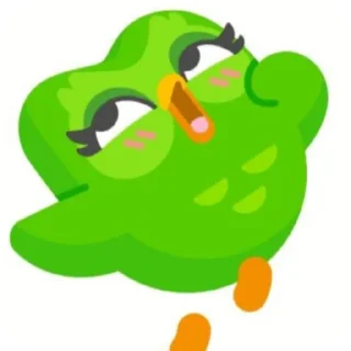 🥰 emoji дуолинго как смысл жизни Telegram sticker 24 of 39