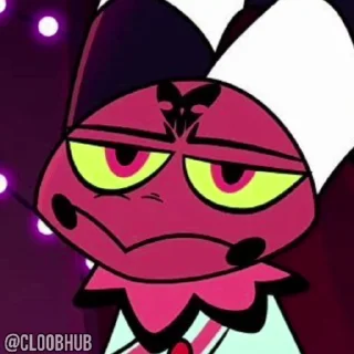 😘 emoji @CLOOBHUB ⌥ HELLUVA BOSS АДСКИЙ БОСС СТИКЕРЫ ТГ Telegram sticker 15 of 25