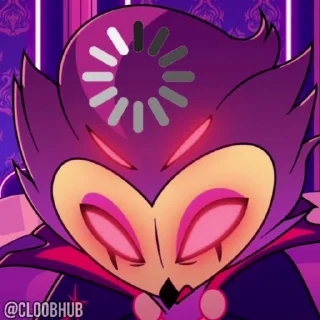 😈 emoji @CLOOBHUB ⌥ HELLUVA BOSS АДСКИЙ БОСС СТИКЕРЫ ТГ Telegram sticker 16 of 25