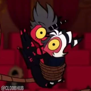 😈 emoji @CLOOBHUB ⌥ HELLUVA BOSS АДСКИЙ БОСС СТИКЕРЫ ТГ Telegram sticker 8 of 25