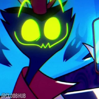 😈 emoji @CLOOBHUB ⌥ HELLUVA BOSS АДСКИЙ БОСС СТИКЕРЫ ТГ Telegram sticker 3 of 25