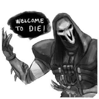 💀 emoji Reaper | Gabriel Reyes Telegram sticker 16 of 23