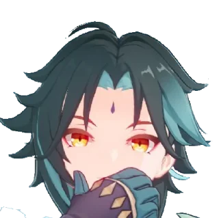 🤔 emoji Сяо Telegram sticker 11 of 29