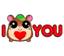 ❤️ emoji Весёдый Хомяк Telegram sticker 18 of 22