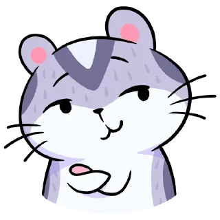 😏 emoji Хомяк Мох Telegram sticker 15 of 48