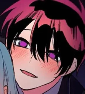 😊 emoji Тайный союз @anime_stickerr Telegram sticker 19 of 40