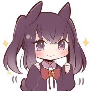 ✊ emoji Чёрная зайка @Nyasticks Telegram sticker 20 of 41