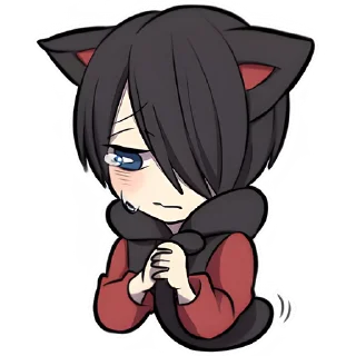 Sticker from Чёрный котёнок @Nyasticks