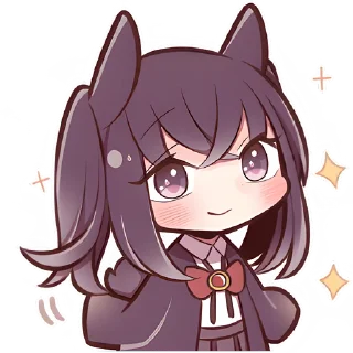 ☺️ emoji Чёрная зайка @Nyasticks Telegram sticker 6 of 41