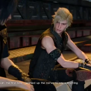 Sticker from Prompto is puppy!!!!!