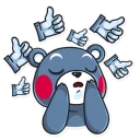 Sticker from Kumamon