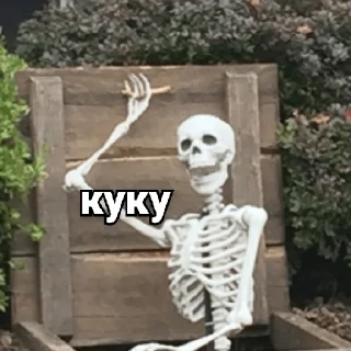 🙋‍♂️ emoji Несносный скелет Джо Telegram sticker 17 of 67