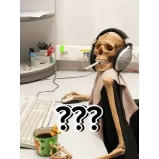 😳 emoji Скелет соло Telegram sticker 18 of 30