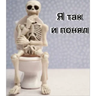 😇 emoji Скелет соло Telegram sticker 19 of 30