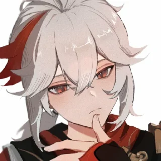 🤔 emoji Kaedehara Kazuha by @kiyunya Telegram sticker 24 of 54