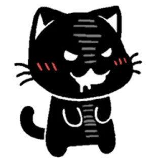 😈 emoji Blacky Kitty Telegram sticker 7 of 120