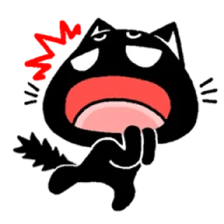 😱 emoji Blacky Kitty Telegram sticker 9 of 120