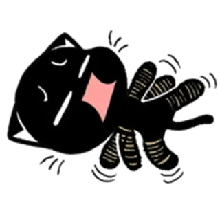 😖 emoji Blacky Kitty Telegram sticker 21 of 120