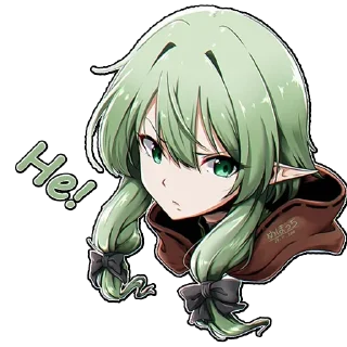 ❤️ emoji Goblin slayer by @anime_stickerr Telegram sticker 11 of 12