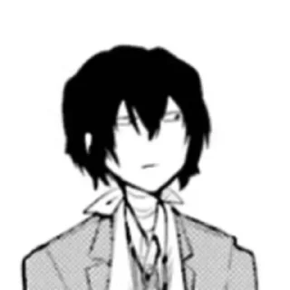 😑 emoji dazai ! ! Telegram sticker 8 of 66